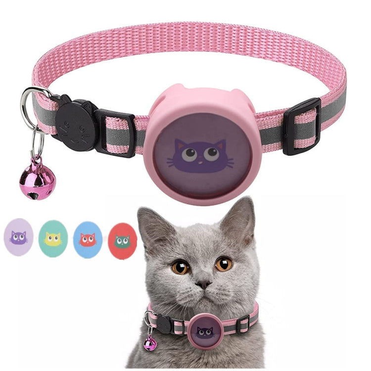 Collare riflettente con campana per AirTag animali