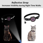 Collare riflettente con campana per AirTag animali
