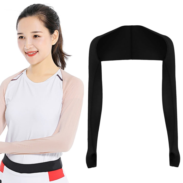 Maniche a scialle per protezione solare da golf Sport all'aria aperta Ciclismo Maniche raglan in seta di ghiaccio, Purple, Black, White, Grey, Pink, Sky Blue, Sapphire, Light Purple, Skin Color, Beige, Green, Mint Green, Deep Gray, Deep Purple