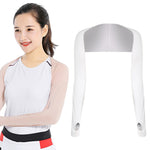 Maniche a scialle per protezione solare da golf Sport all'aria aperta Ciclismo Maniche raglan in seta di ghiaccio, Purple, Black, White, Grey, Pink, Sky Blue, Sapphire, Light Purple, Skin Color, Beige, Green, Mint Green, Deep Gray, Deep Purple