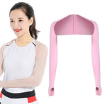 Maniche a scialle per protezione solare da golf Sport all'aria aperta Ciclismo Maniche raglan in seta di ghiaccio, Purple, Black, White, Grey, Pink, Sky Blue, Sapphire, Light Purple, Skin Color, Beige, Green, Mint Green, Deep Gray, Deep Purple