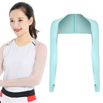 Maniche a scialle per protezione solare da golf Sport all'aria aperta Ciclismo Maniche raglan in seta di ghiaccio, Purple, Black, White, Grey, Pink, Sky Blue, Sapphire, Light Purple, Skin Color, Beige, Green, Mint Green, Deep Gray, Deep Purple