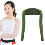 Maniche a scialle per protezione solare da golf Sport all'aria aperta Ciclismo Maniche raglan in seta di ghiaccio, Purple, Black, White, Grey, Pink, Sky Blue, Sapphire, Light Purple, Skin Color, Beige, Green, Mint Green, Deep Gray, Deep Purple