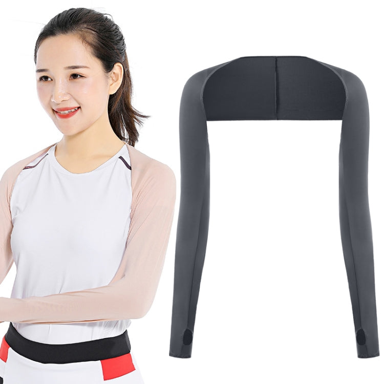 Maniche a scialle per protezione solare da golf Sport all'aria aperta Ciclismo Maniche raglan in seta di ghiaccio, Purple, Black, White, Grey, Pink, Sky Blue, Sapphire, Light Purple, Skin Color, Beige, Green, Mint Green, Deep Gray, Deep Purple