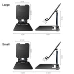 Staffa pieghevole regolabile per tablet 4,7-13 pollici