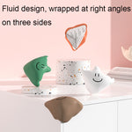 5 pezzi Copertura protettiva in silicone anti-collisione per angoli da tavolo per bambini, Green, White, Apricot, Coffee, Orange