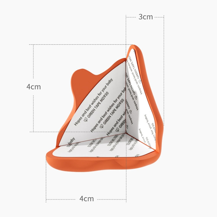 5 pezzi Copertura protettiva in silicone anti-collisione per angoli da tavolo per bambini, Green, White, Apricot, Coffee, Orange