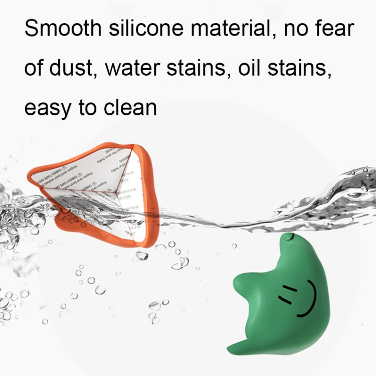 5 pezzi Copertura protettiva in silicone anti-collisione per angoli da tavolo per bambini, Green, White, Apricot, Coffee, Orange