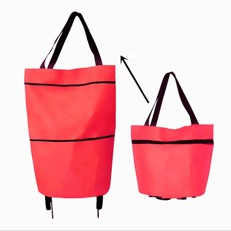 Carrello della spesa portatile Borsa pieghevole con ruote, Red, Green, Blue, Black, Orange