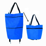 Carrello della spesa portatile Borsa pieghevole con ruote, Red, Green, Blue, Black, Orange