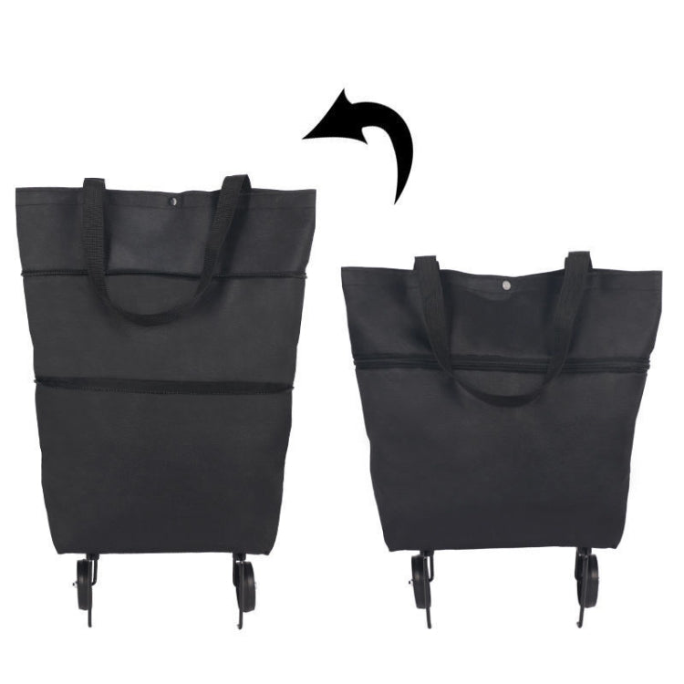 Carrello della spesa portatile Borsa pieghevole con ruote, Red, Green, Blue, Black, Orange