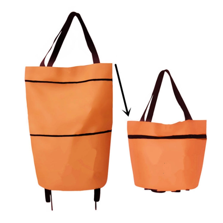 Carrello della spesa portatile Borsa pieghevole con ruote, Red, Green, Blue, Black, Orange