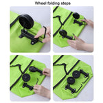 Carrello della spesa portatile Borsa pieghevole con ruote, Red, Green, Blue, Black, Orange