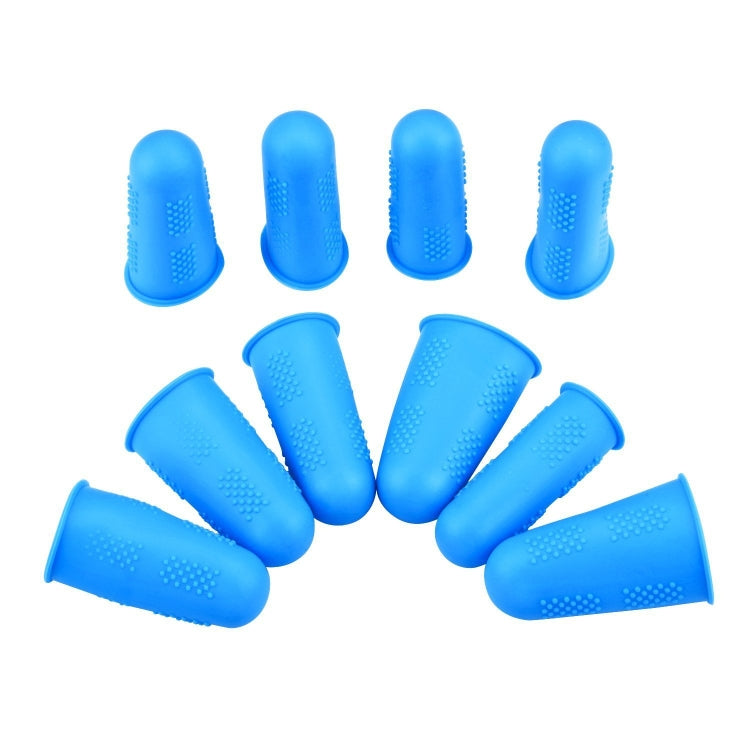 4 set di polsini in silicone antiscottatura antiscivolo resistenti alle alte temperature con particelle, Random Color, Blue