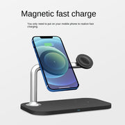 Caricabatterie wireless magnetico 3 in 1