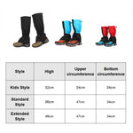 Copertura del piede impermeabile a prova di sabbia del deserto della neve all'aperto, Spec:, Standard (Red), Standard (Rose Red), Standard (Sky Blue), Standard (Royal Blue), Standard (Orange), Standard (Black), Standard (Green), Extended (Royal Blue)  ...