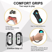JYS JYS-NS241 Set di accessori per movimento somatosensoriale 12 in 1 per Nintendo Switch, JYS 12 In 1