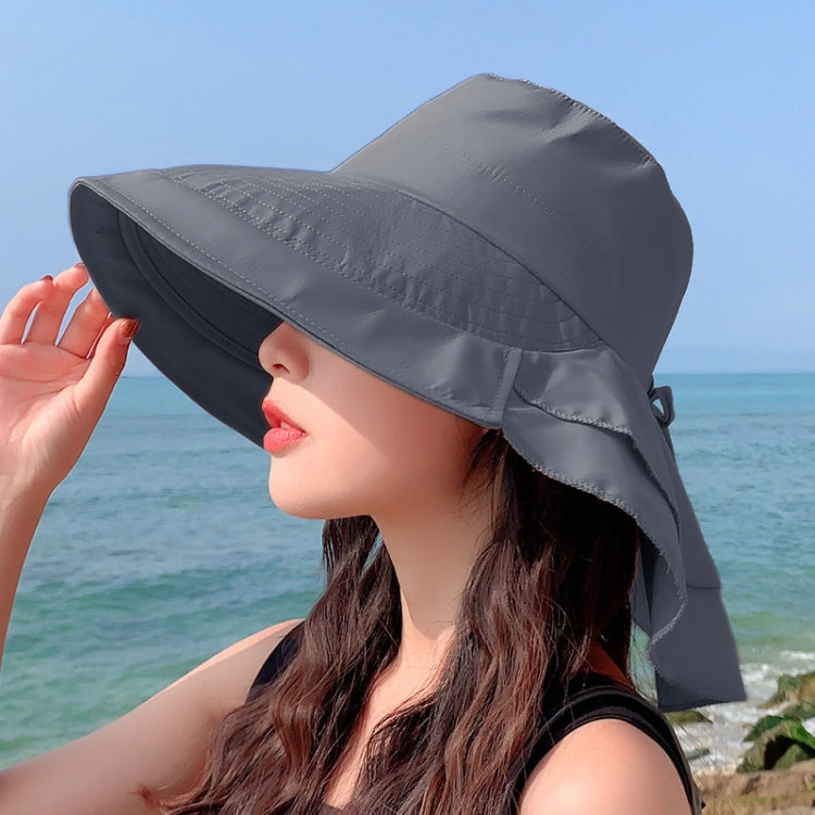 8062 Cappello estivo da donna con protezione solare per il collo Cappello da pescatore a tesa larga, 8062 Blue, 8062 Purple, 8062 Khaki, 8062 Black, 8062 Pink, 8062 Navy, 8062 Beige, 8062 Dark Gray, 8062 Army Green, 8062 Light Gray