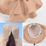 8062 Cappello estivo da donna con protezione solare per il collo Cappello da pescatore a tesa larga, 8062 Blue, 8062 Purple, 8062 Khaki, 8062 Black, 8062 Pink, 8062 Navy, 8062 Beige, 8062 Dark Gray, 8062 Army Green, 8062 Light Gray