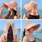 8062 Cappello estivo da donna con protezione solare per il collo Cappello da pescatore a tesa larga, 8062 Blue, 8062 Purple, 8062 Khaki, 8062 Black, 8062 Pink, 8062 Navy, 8062 Beige, 8062 Dark Gray, 8062 Army Green, 8062 Light Gray