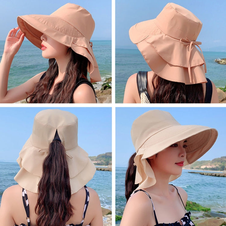 8062 Cappello estivo da donna con protezione solare per il collo Cappello da pescatore a tesa larga, 8062 Blue, 8062 Purple, 8062 Khaki, 8062 Black, 8062 Pink, 8062 Navy, 8062 Beige, 8062 Dark Gray, 8062 Army Green, 8062 Light Gray