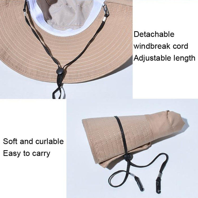 8112 Cappello da pescatore a coda di cavallo a tesa larga con parasole da donna, 8112 Black, 8112 Pink, 8112 Grey, 8112 Khaki, 8112 Beige