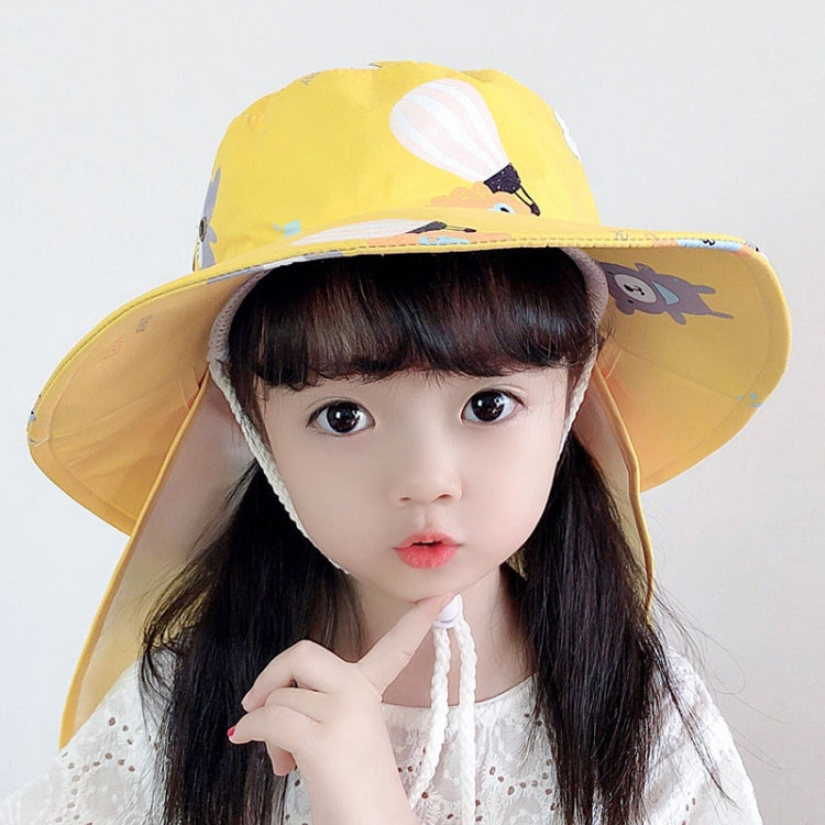 Cappello da sole estivo per bambini con scialle