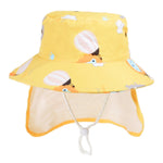 1015 Cappello da sole estivo per bambini Cappello da pescatore per protezione solare da esterno con scialle, 1015 Yellow, 1015 Blue, 1015 Pink, 1015 Orange