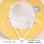 1015 Cappello da sole estivo per bambini Cappello da pescatore per protezione solare da esterno con scialle, 1015 Yellow, 1015 Blue, 1015 Pink, 1015 Orange