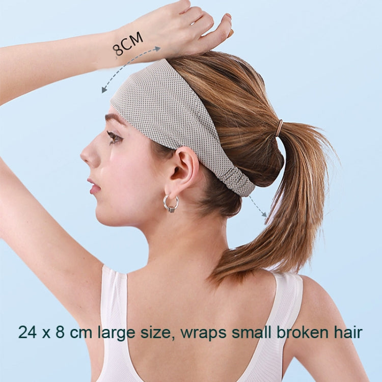 3 PCS Cintura per assorbire il sudore con fascia per capelli sportiva per la sensazione di freddo, Hairband (624 Light Pink), Hairband(824 Black), Hairband (624 Black)