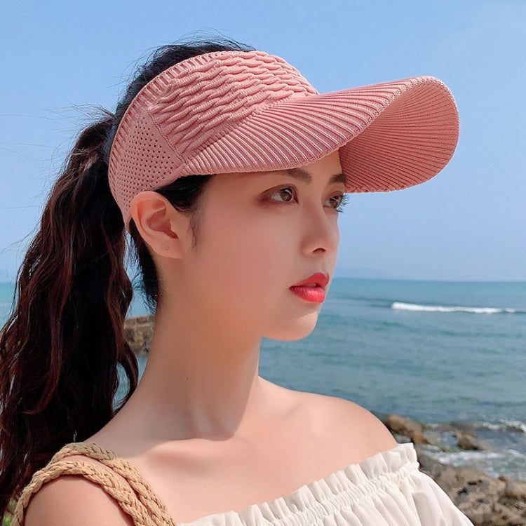 8010 Lady Empty Top Outdoor Sports Berretto con visiera Cappello da sole per studenti, 8010 Black, 8010 White, 8010 Grey, 8010 Beige, 8010 Khaki, 8010 Pink