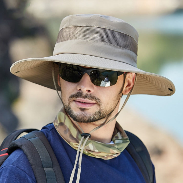 Cappello da pescatore uomo a tesa larga in nylon
