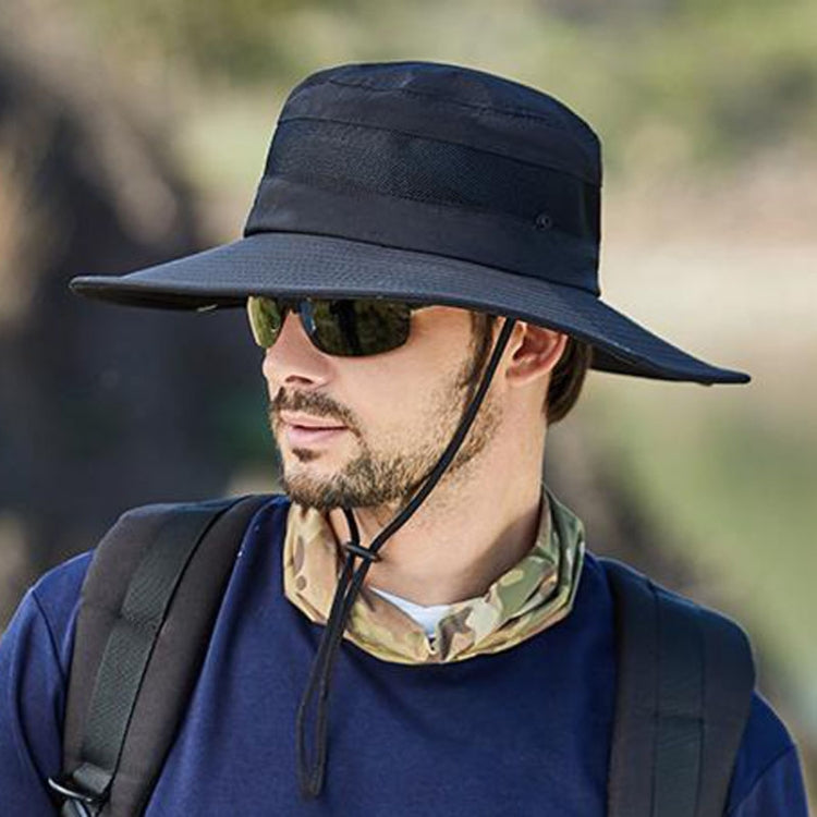 9090 Cappello da pescatore a tesa larga da uomo per pesca all'aperto, arrampicata in montagna, 9090 Khaki, 9090 Black, 9090 Grey, 9090 Navy, 9090 Army Green