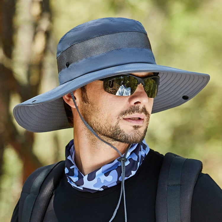 9090 Cappello da pescatore a tesa larga da uomo per pesca all'aperto, arrampicata in montagna, 9090 Khaki, 9090 Black, 9090 Grey, 9090 Navy, 9090 Army Green