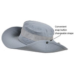9090 Cappello da pescatore a tesa larga da uomo per pesca all'aperto, arrampicata in montagna, 9090 Khaki, 9090 Black, 9090 Grey, 9090 Navy, 9090 Army Green