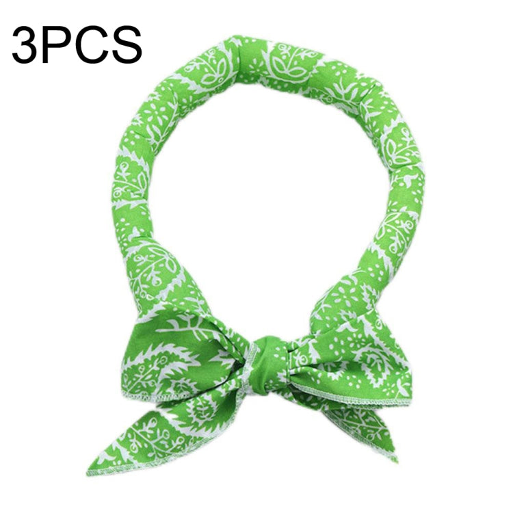 3 PCS Summer Cooling Bandana Neck Wraps Sciarpa per donna Uomo Bambini Pet, Black Leaves, Blue Leaves, Red Leaves, Green Leaves, Yellow Leaves, Yellow Bottom Bear, Blue Bottom Bear, White Bottom Bear, Blue Bottom Cat, Pink Bottom Cat, King of Forest   ...