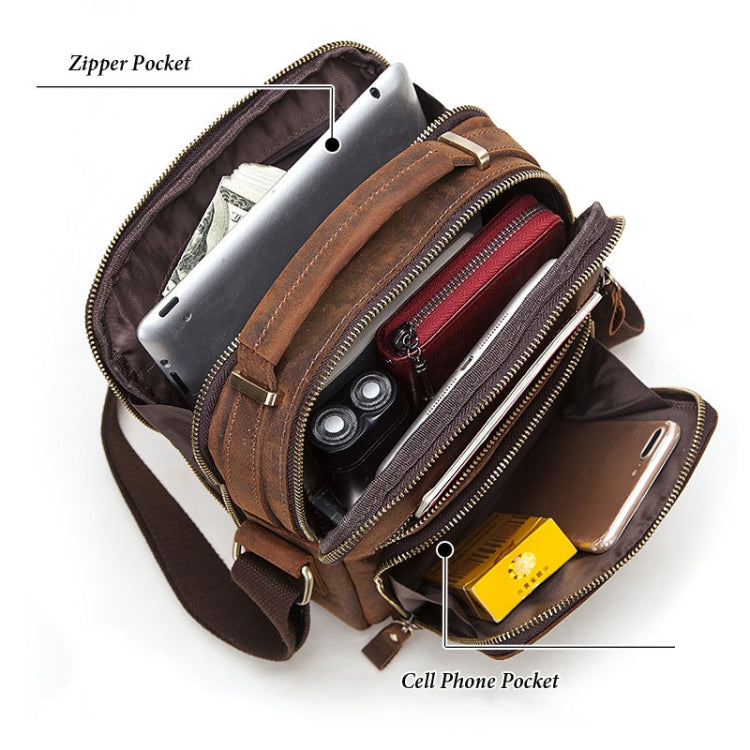 HUMERPAUL MH573 Borsa a tracolla da uomo Borsa da uomo in pelle