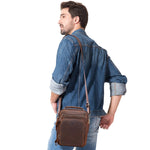 HUMERPAUL MH573 Borsa a tracolla da uomo Borsa da uomo in pelle