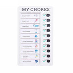 2 PCS Lista di controllo da appendere alla parete Memo Board Scheda di controllo regolabile, stile:, My Chores, Without Logo, Blank Paper Card