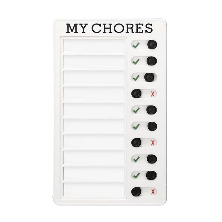 2 PCS Lista di controllo da appendere alla parete Memo Board Scheda di controllo regolabile, stile:, My Chores, Without Logo, Blank Paper Card