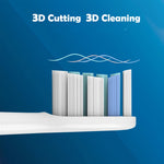 Testina per spazzolino da 2 pezzi per Philips HX6730 HX9352 HX8910 HX3226, stile:, Gum Care, Dental Plaque Defensive, Diamond Bright, Clean  Medium Soft Hair, Clean Medium Hair