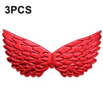 3 PZ Bambini Prom Dress Up Wings Elfo Ali colorate Puntelli per costumi da festa, 3 PCS Light Rainbow, 3 PCS Deep Rainbow, 3 PCS Gold, 3 PCS Black, 3 PCS Red, 3 PCS Silver, 3 PCS White, 3 PCS Deep Purple, 3 PCS Fantasy Rainbow, 3 PCS Fantasy White