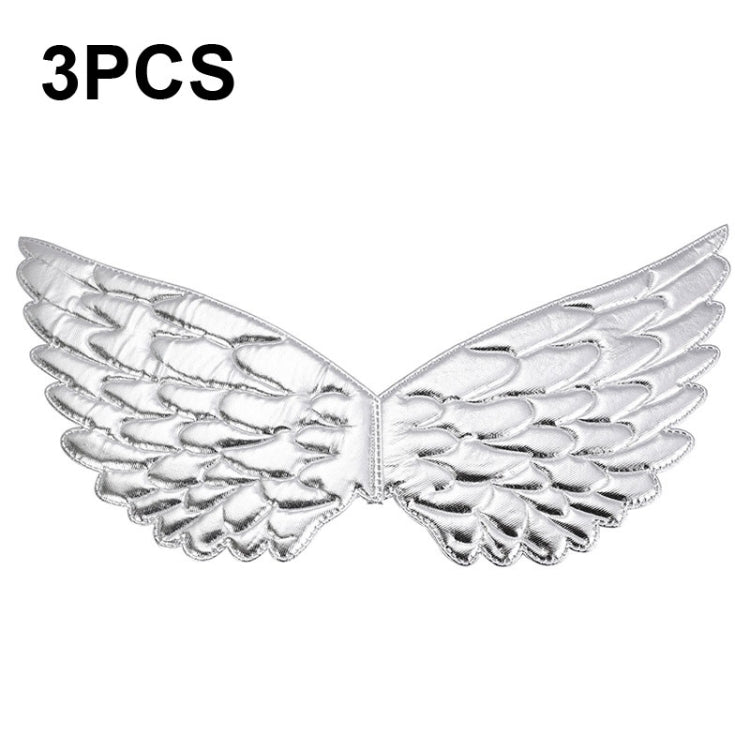 3 PZ Bambini Prom Dress Up Wings Elfo Ali colorate Puntelli per costumi da festa, 3 PCS Light Rainbow, 3 PCS Deep Rainbow, 3 PCS Gold, 3 PCS Black, 3 PCS Red, 3 PCS Silver, 3 PCS White, 3 PCS Deep Purple, 3 PCS Fantasy Rainbow, 3 PCS Fantasy White