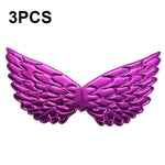 3 PZ Bambini Prom Dress Up Wings Elfo Ali colorate Puntelli per costumi da festa, 3 PCS Light Rainbow, 3 PCS Deep Rainbow, 3 PCS Gold, 3 PCS Black, 3 PCS Red, 3 PCS Silver, 3 PCS White, 3 PCS Deep Purple, 3 PCS Fantasy Rainbow, 3 PCS Fantasy White