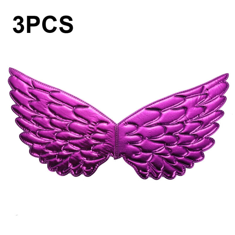 3 PZ Bambini Prom Dress Up Wings Elfo Ali colorate Puntelli per costumi da festa, 3 PCS Light Rainbow, 3 PCS Deep Rainbow, 3 PCS Gold, 3 PCS Black, 3 PCS Red, 3 PCS Silver, 3 PCS White, 3 PCS Deep Purple, 3 PCS Fantasy Rainbow, 3 PCS Fantasy White