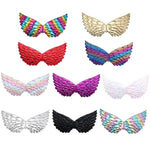3 PZ Bambini Prom Dress Up Wings Elfo Ali colorate Puntelli per costumi da festa, 3 PCS Light Rainbow, 3 PCS Deep Rainbow, 3 PCS Gold, 3 PCS Black, 3 PCS Red, 3 PCS Silver, 3 PCS White, 3 PCS Deep Purple, 3 PCS Fantasy Rainbow, 3 PCS Fantasy White