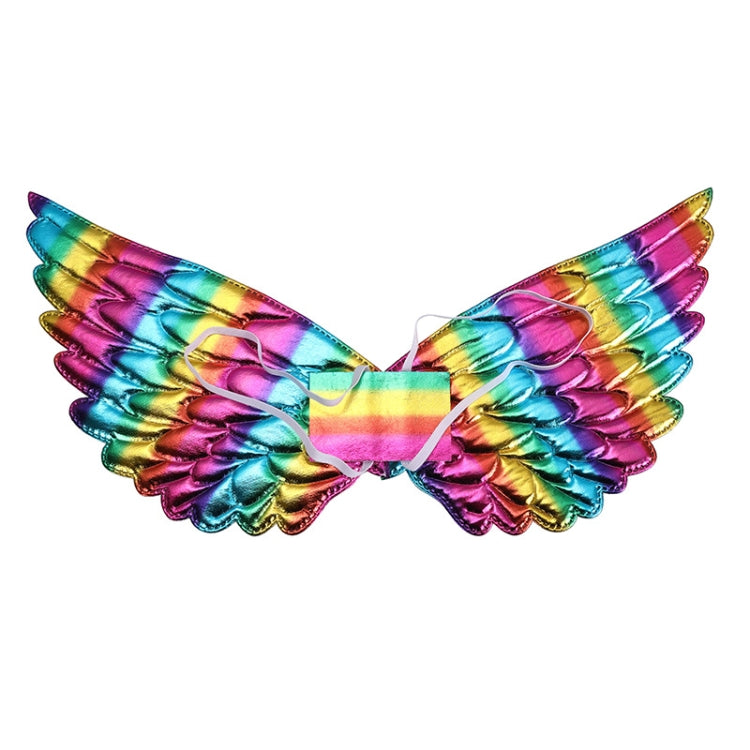 3 PZ Bambini Prom Dress Up Wings Elfo Ali colorate Puntelli per costumi da festa, 3 PCS Light Rainbow, 3 PCS Deep Rainbow, 3 PCS Gold, 3 PCS Black, 3 PCS Red, 3 PCS Silver, 3 PCS White, 3 PCS Deep Purple, 3 PCS Fantasy Rainbow, 3 PCS Fantasy White