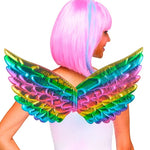 3 PZ Bambini Prom Dress Up Wings Elfo Ali colorate Puntelli per costumi da festa, 3 PCS Light Rainbow, 3 PCS Deep Rainbow, 3 PCS Gold, 3 PCS Black, 3 PCS Red, 3 PCS Silver, 3 PCS White, 3 PCS Deep Purple, 3 PCS Fantasy Rainbow, 3 PCS Fantasy White