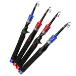 Canna da pesca telescopica Mini canna da pesca Attrezzatura da pesca portatile, 1.5m, 1.8m, 2.1m, 2.4m