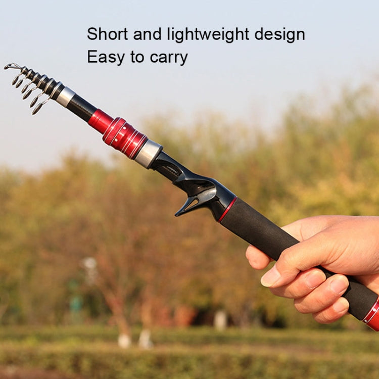 Canna da pesca telescopica Mini canna da pesca Attrezzatura da pesca portatile, 1.5m, 1.8m, 2.1m, 2.4m